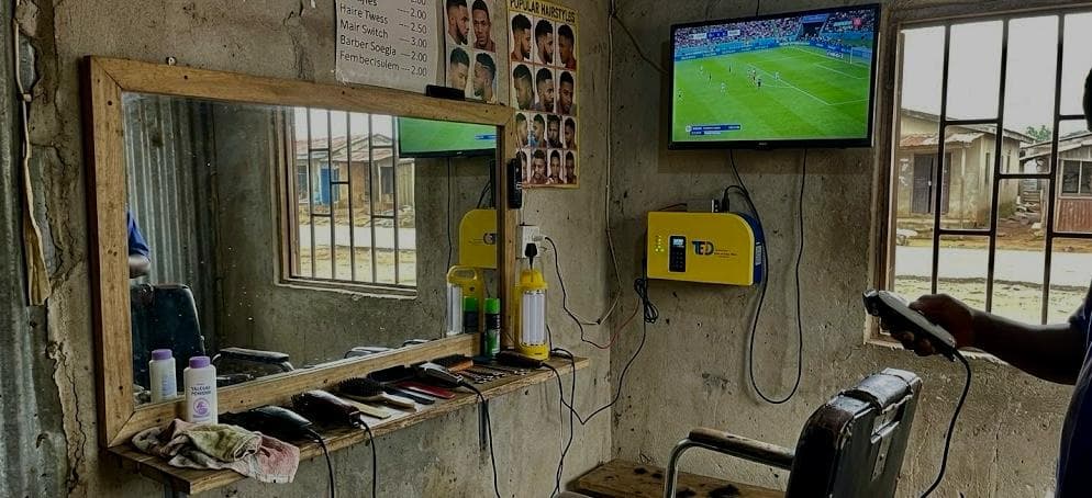 Clean energy supporting a local microbusiness